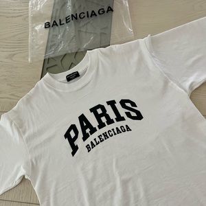 Balenciaga Paris White Tee